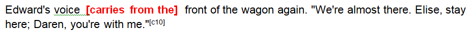 Edited text example