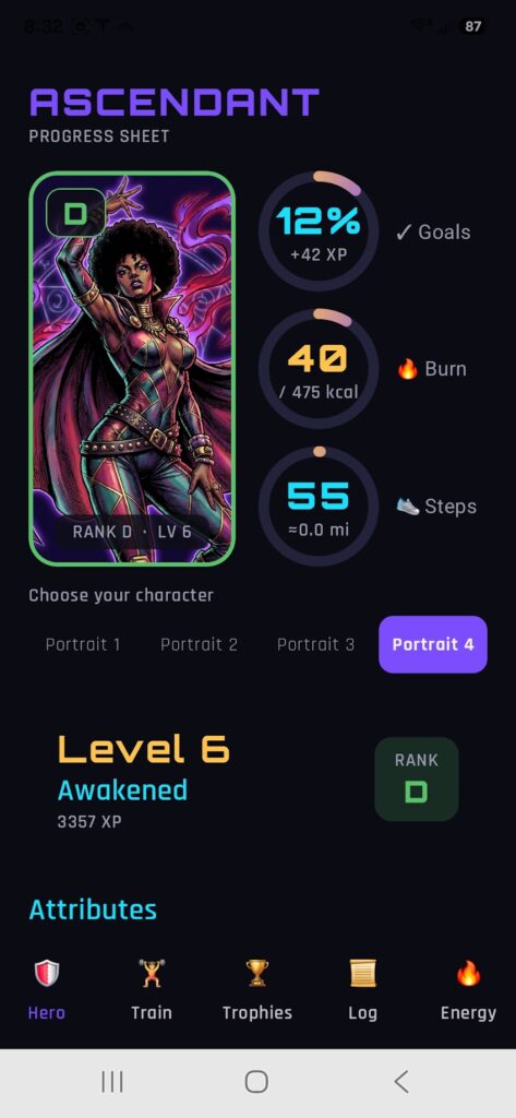 Ascendant Anime Fitness App